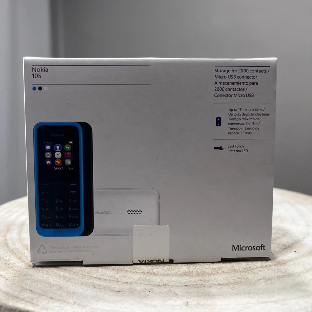 Brand New Sealed Nokia 105 RM-1135 – Unlocked GSM Cell Phone – Fast Ship